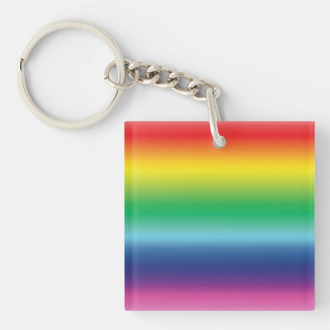 Gleichheit / Stolz Lgbtq Regenbogen - Acrylstoff-S Schlüsselanhänger (Vorderseite)