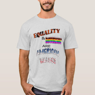 Gleichheit und Diversity sind amerikanische Werte T-Shirt