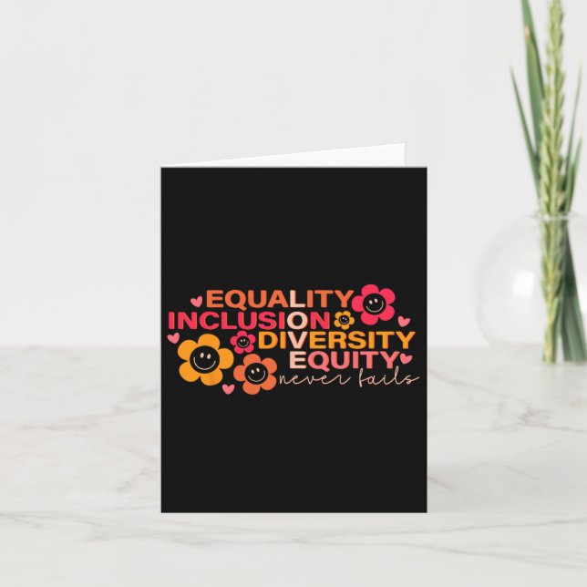 Gleichheit und Integration Diversity Equity Puzzle Karte (Vorderseite)