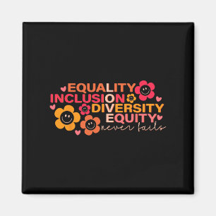Gleichheit und Integration Diversity Equity Puzzle Magnet