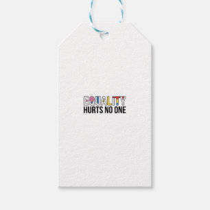 Gleichheit verletzt niemanden Vintage-Pride-Shirt- Geschenkanhänger