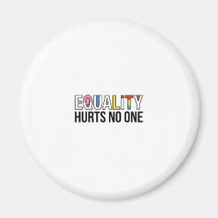 Gleichheit verletzt niemanden Vintage-Pride-Shirt- Magnet