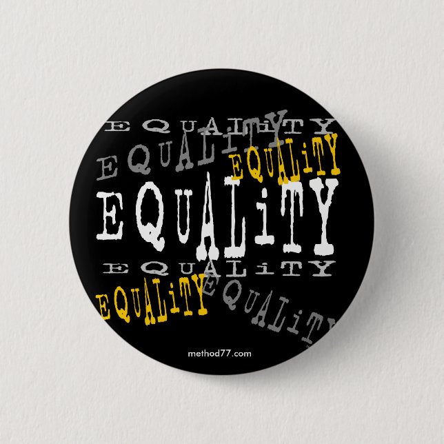 Gleichheits-Knopf Button (Vorderseite)