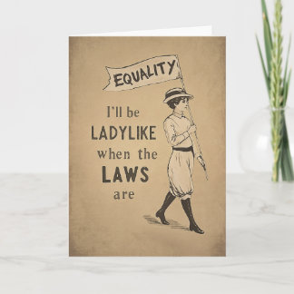 Gleichheits Vintage Poster | Suffragetten Feminism Karte