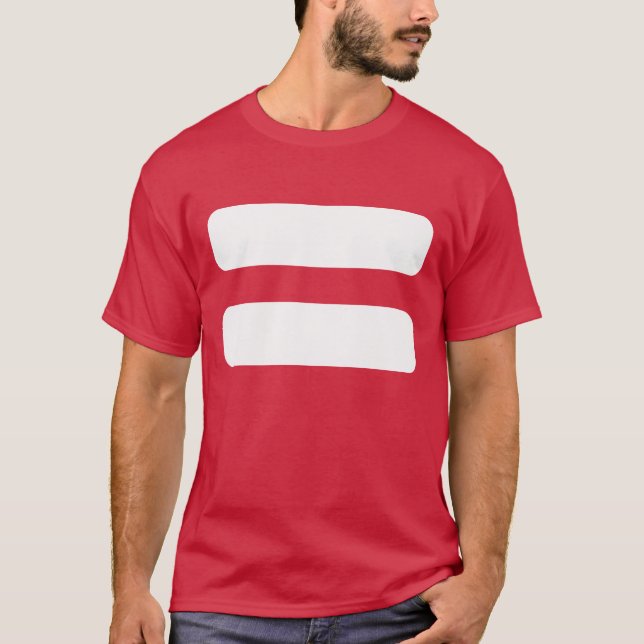 Gleichheitszeichen-Ikone T-Shirt (Vorderseite)