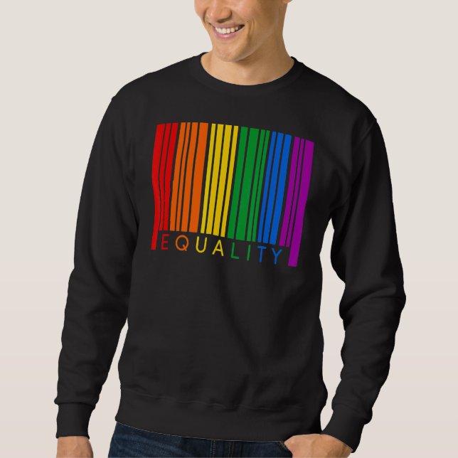 Gleichstellung Rainbown Equal Rights Lgbtq Ally Lg Sweatshirt (Vorderseite)