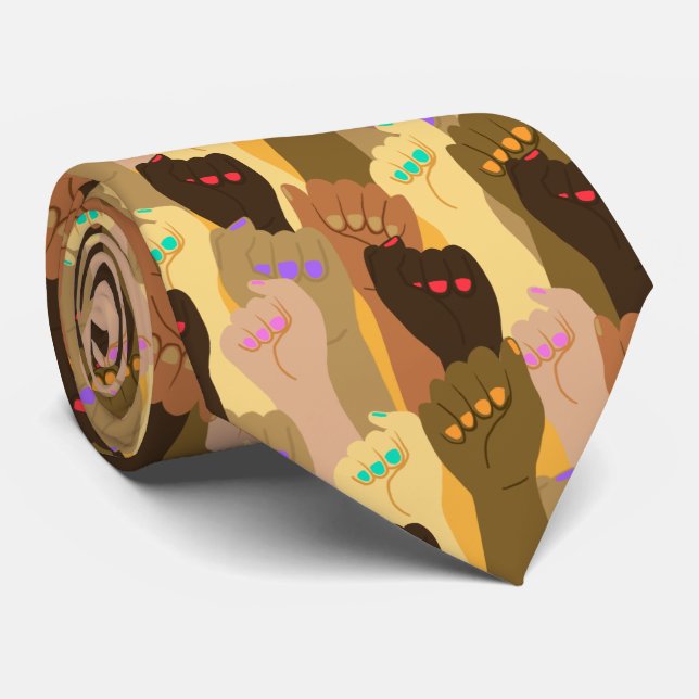 Gleichstellungsfaust Krawatte (Gerollt)