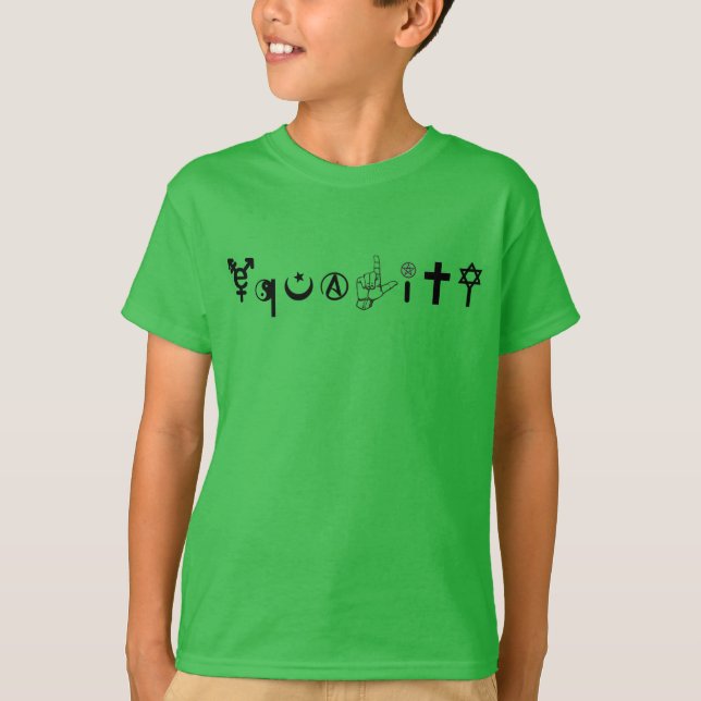 Gleichstellungszeichen T-Shirt (Vorderseite)