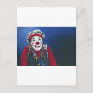 Gleicht das Clowngemälde Postkarte