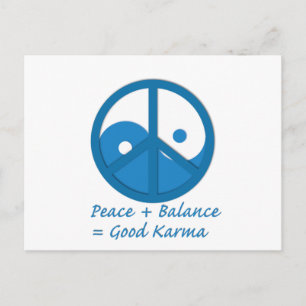 Gleichung für Karma Postkarte