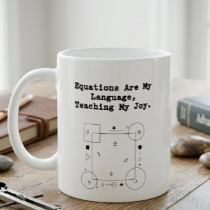 Gleichungen Meine Sprache   Mein Mathematik-Leiden Kaffeetasse