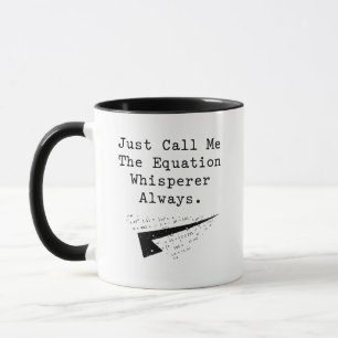 Gleichungsflüsterer Mathe-Genie Problemlöser Tasse