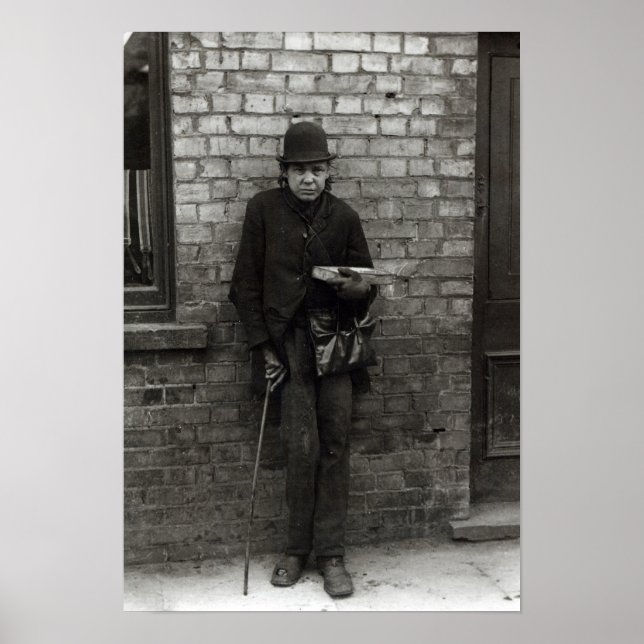 Gleichverkäufer. c.1900 poster (Vorne)