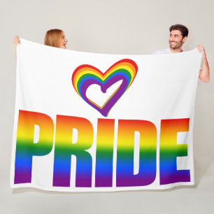 Gleichwertige Liebe LGBT Gay Pride Rainbow Text LG Fleecedecke