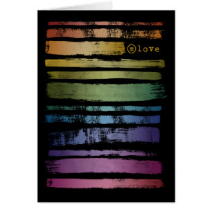 Gleichwertige Liebe Rainbow Brush Strokes LGBTQ ID