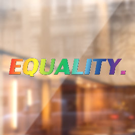 Gleichwertige Regenbogenfarben Gay que Stolz lgbtq Fensteraufkleber