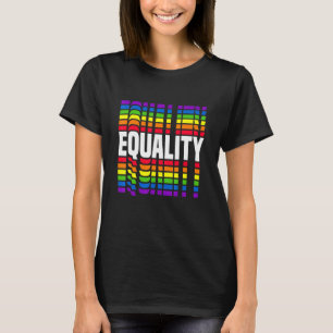 Gleichwertiger Gay Pride Lgbtq Rainbow Transgender T-Shirt