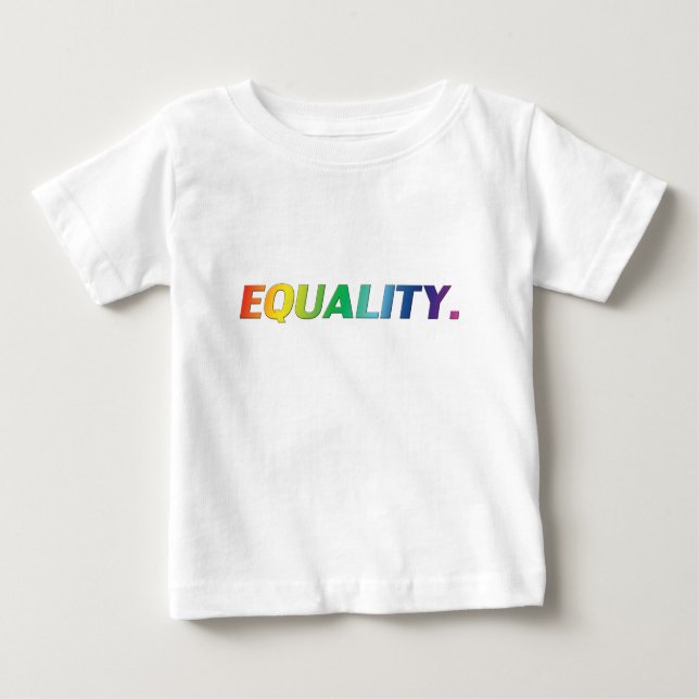 Gleichwertiger Stolz lgbtq lgbt quee Schwulenregen Baby T-shirt (Vorderseite)
