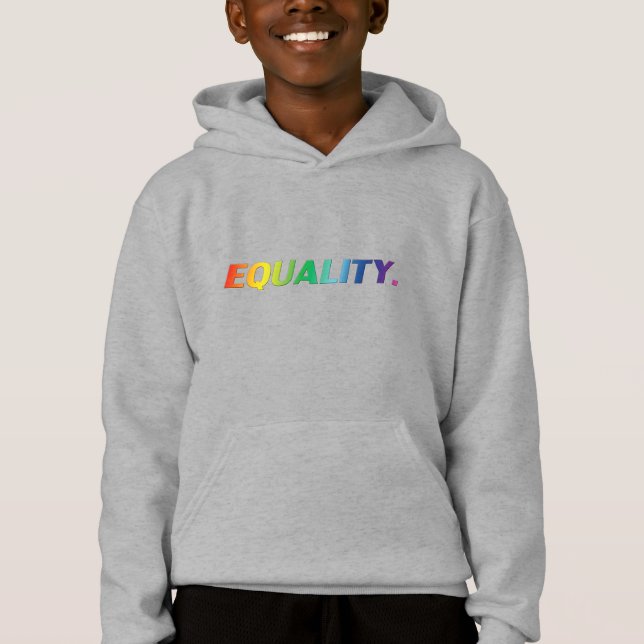 Gleichwertiger Stolz lgbtq lgbt quee Schwulenregen Hoodie (Vorderseite)