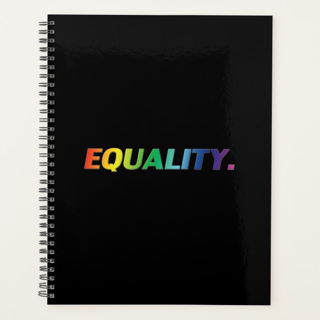 Gleichwertiges schwarzes Regenbogengefälle, modern Planer (Vorderseite)