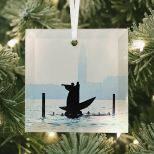 GLEICHZEITIGE HAND-Glassverzierung Ornament Aus Glas