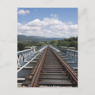 Gleisspuren auf der Eiffelbrücke Postkarte