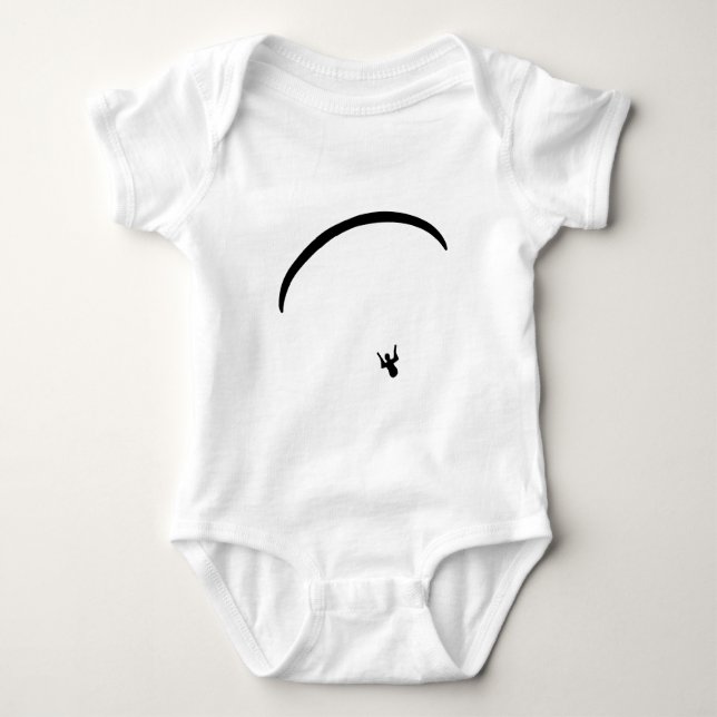 Gleitschirmfliegen Baby Strampler (Vorderseite)