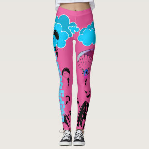 Gleitschirmfliegen-Elf-Landschafts-Leggings Leggings