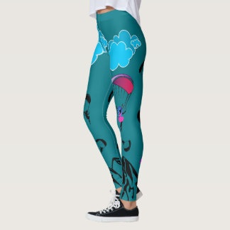 Gleitschirmfliegen-Elf-Landschafts-Leggings Leggings