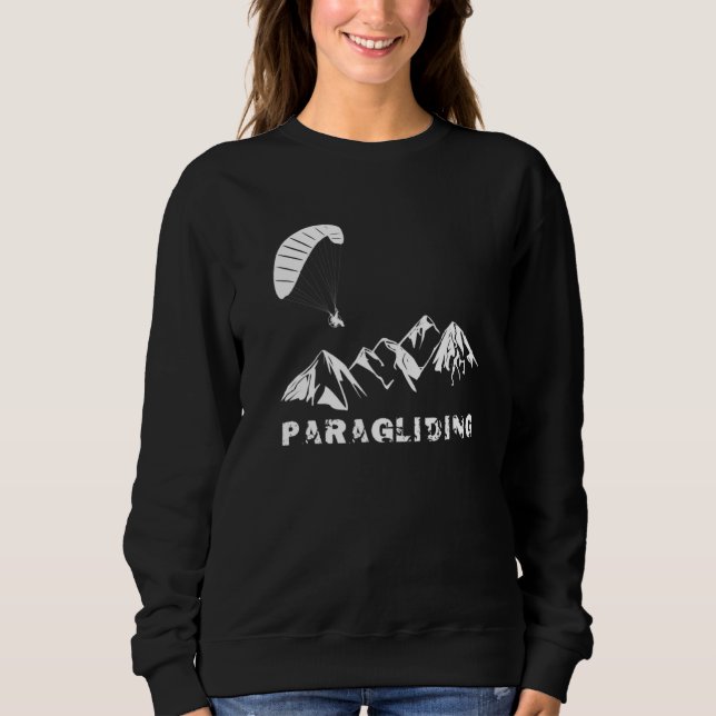 Gleitschirmfliegen mit angetriebenem Paramotor übe Sweatshirt (Vorderseite)