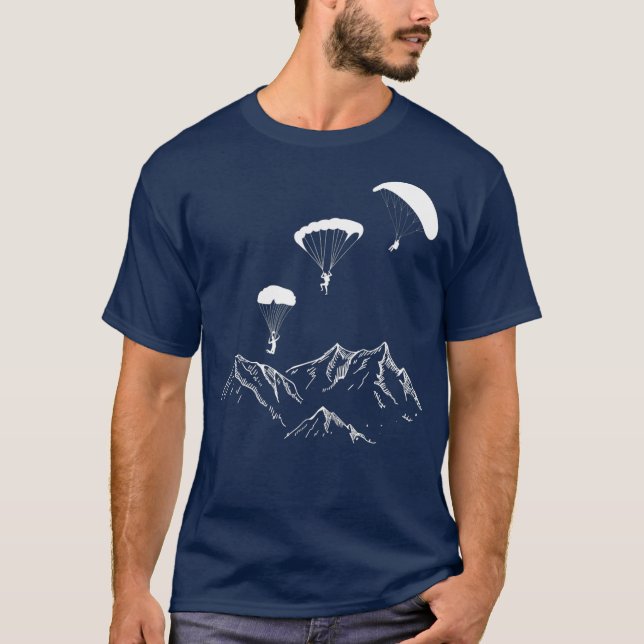 Gleitschirmfliegen T-Shirt (Vorderseite)