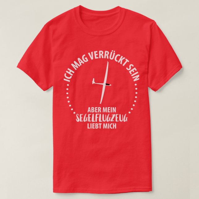 Gleitschirmflieger-Flugzeug 21 T-Shirt (Design vorne)
