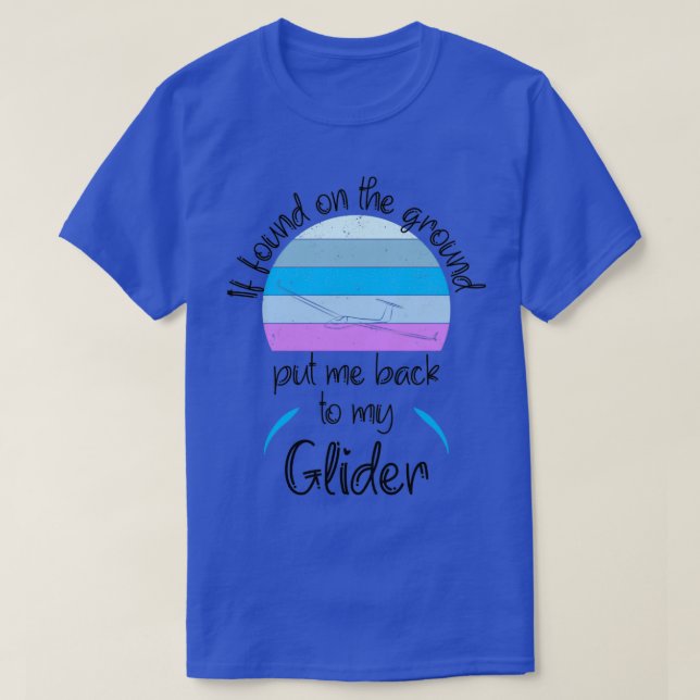 Gleitschirmflieger-Flugzeug T-Shirt (Design vorne)