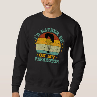 Gleitschirmflieger für Retro-Vintage Fallschirmfli Sweatshirt