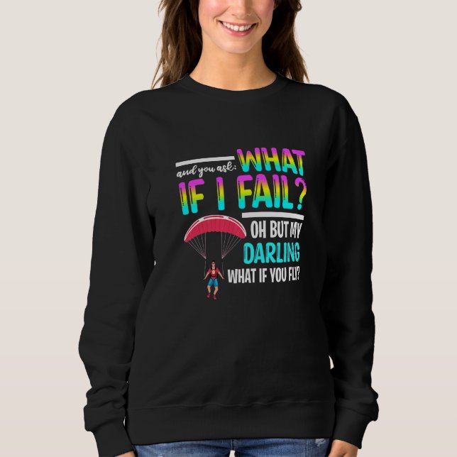 Gleitschirmflieger Sweatshirt (Vorderseite)