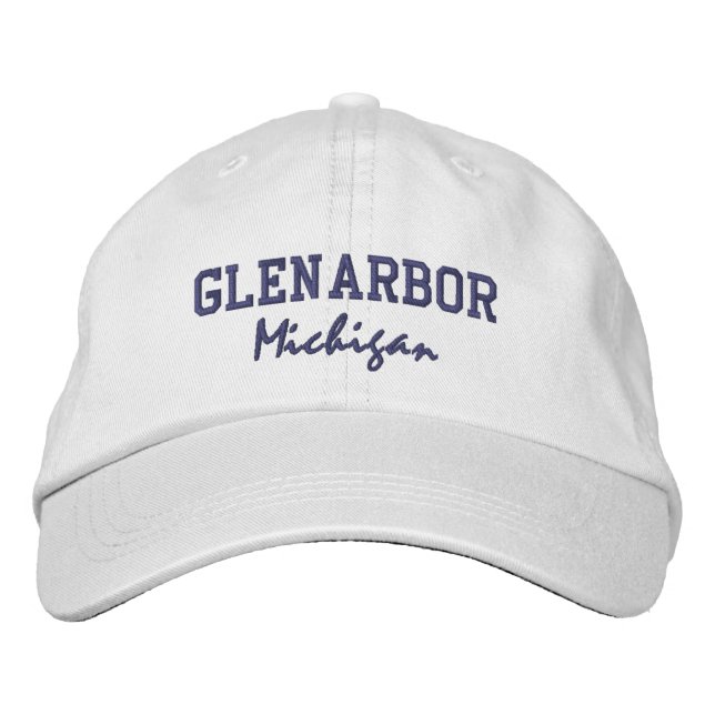 Glen Arbor Michigan bestickte Baseballkappe (Vorderseite)