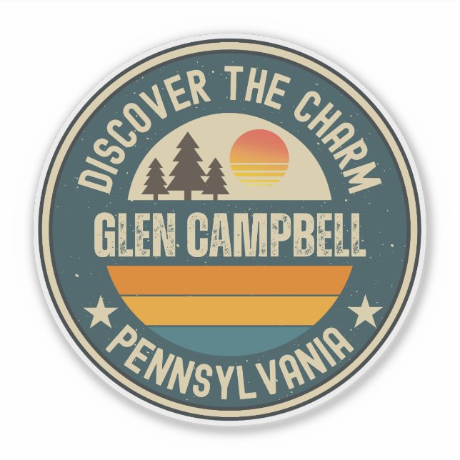 Glen Campbell, Pennsylvania Aufkleber (Vorderseite)