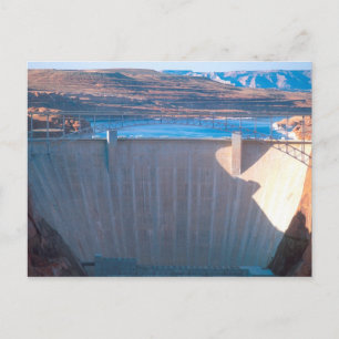 Glen Canyon Dam auf dem Colorado River auf der Pag Postkarte