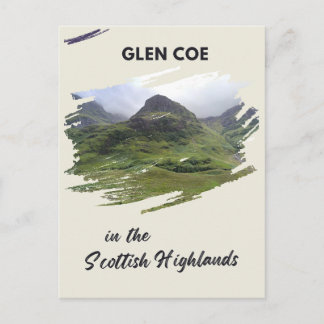 Glen Coe Feiertagspostkarte