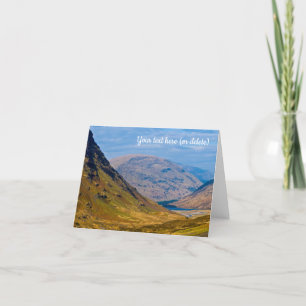 Glen Coe, Schottland Grußkarte Dankeskarte