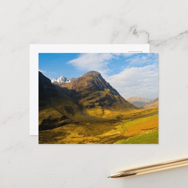 Glen Coe, Schottland Postcard Postkarte (Vorderseite/Rückseite Beispiel)