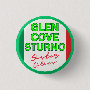 Glen Cove and Sturno - Sister Cities Button