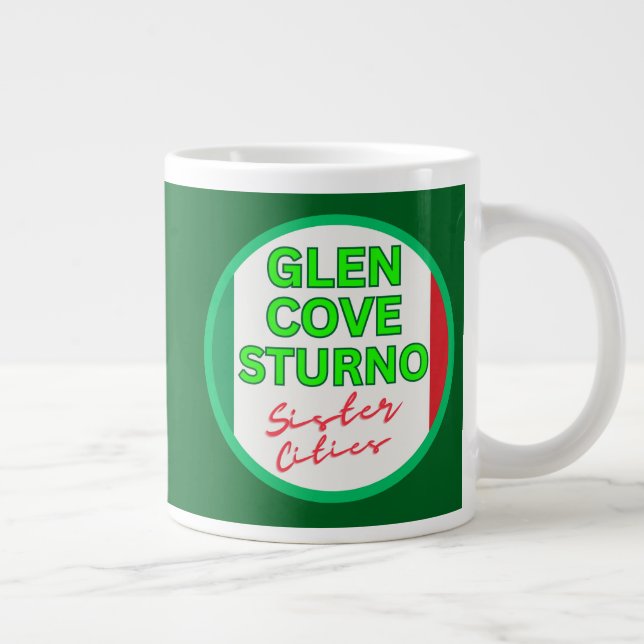 Glen Cove & Sturno Sister Cities Commemorative Mug Jumbo-Tasse (Rechts)