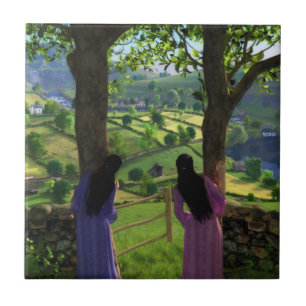 Glen der Zwillinge Dekorative Tile / Trivet Fliese