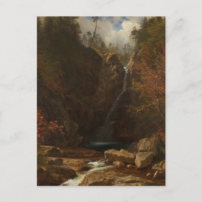 Glen Ellis Falls von Albert Bierstadt Postkarte (Vorderseite)