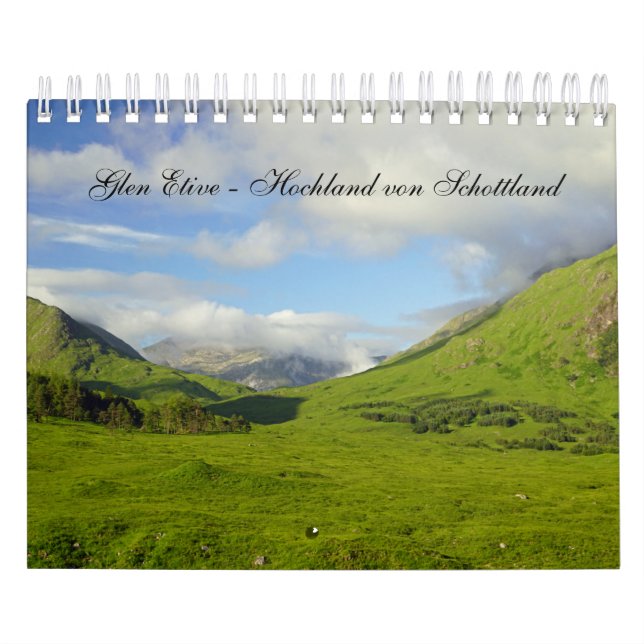 Glen Etive - Hochland von Schottland Kalender (Titelbild)