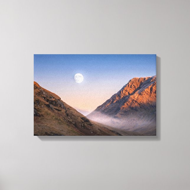 Glen Etive Mond  Leinwanddruck (Vorderseite)