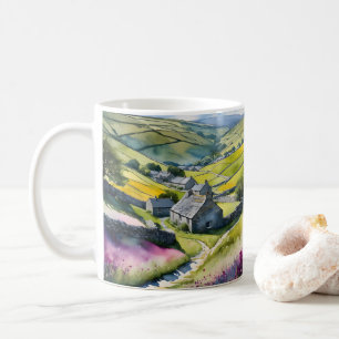 "Glen Garlands" Landschaft Yorkshire Dales Scene Kaffeetasse