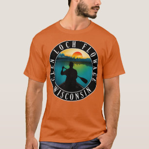 Glen Loch Flowage Wisconsin Canoeing T-Shirt
