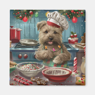 Glen of Imaal Terrier Feiertagsbacken: Festlich Magnet